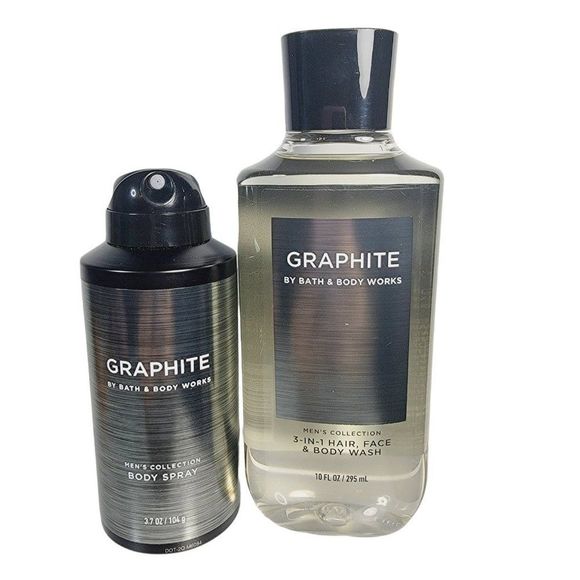 Bath & Body Works Other - GRAPHITE Bath & Body Works Mens Body Spray 3 in 1 Body Wash Set NEW